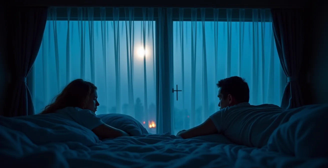 Nachtaufnahme eines Wohnmobils mit kaum sichtbarem Dachlüfter unter Sternenhimmel