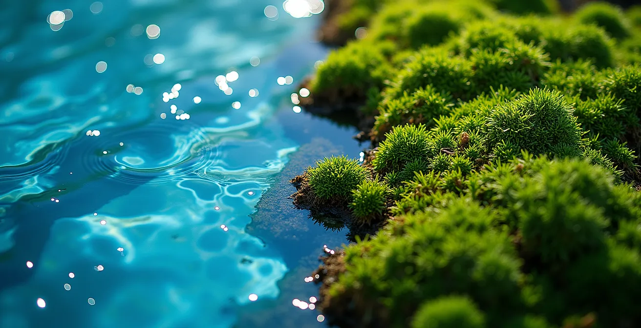 Vergleich zwischen blauen und grünen Sanitärzusätzen